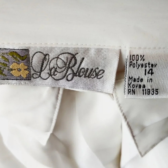 LABLOUSE SHEER BLOUSE - WHITE - Picture 3 of 4